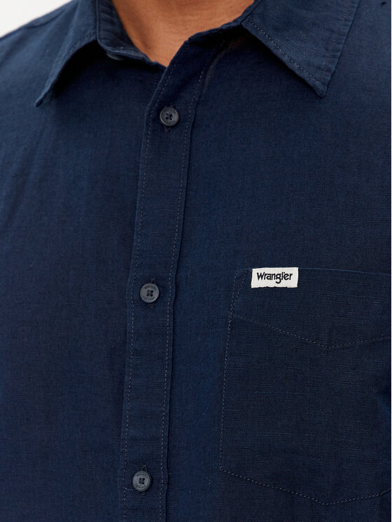 Wrangler Wrangler Риза 112352186 Тъмносин Regular Fit