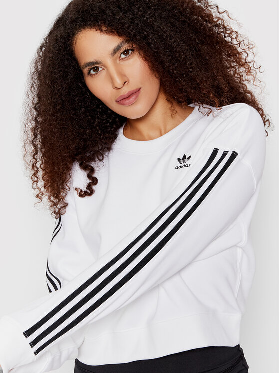 Felpa adicolor Classics HN8317 Bianco Loose Fit