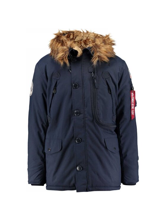 Alpha Industries Alpha Industries Kurtka zimowa Polar 123144 Granatowy Parka Fit