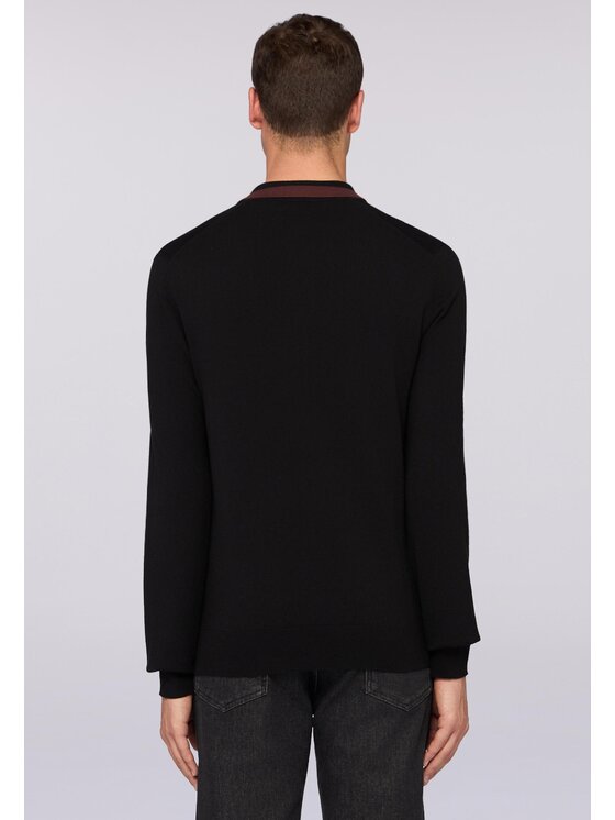 Trussardi Trussardi Cardigan M0198000021N033 Nero Regular Fit