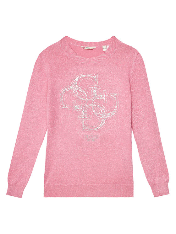 Guess Guess Svetr J5YR01 Z3FP0 Růžová Regular Fit