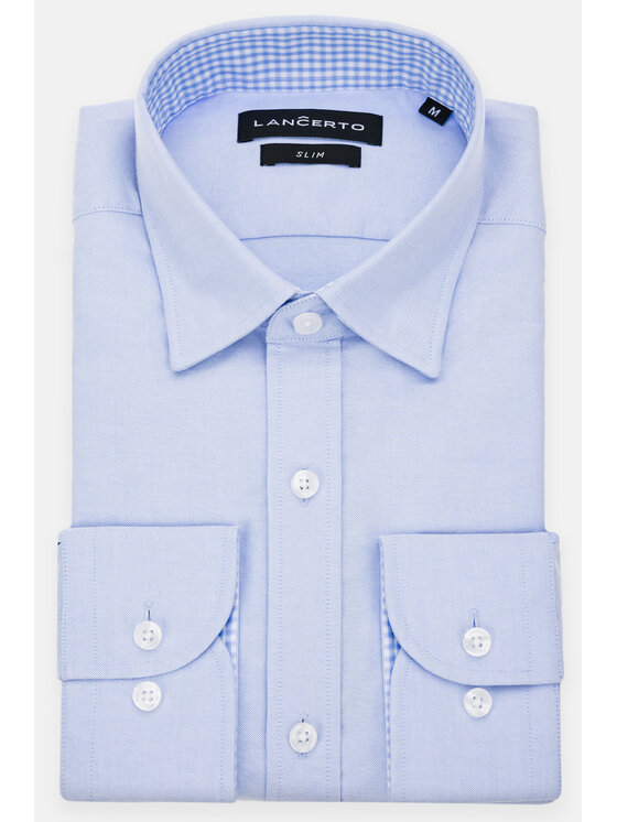 Lancerto Lancerto Koszula Sylvia 2 KO073123000011 Niebieski Slim Fit