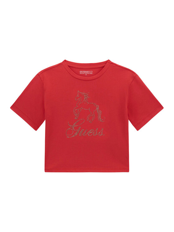 Guess Guess Tricou J6RI38 K6YW4 Roșu Regular Fit