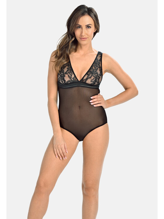 Teyli Teyli Body damskie koronkowe Mirella Czarny