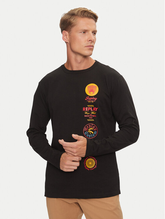 REPLAY Replay Тишърт M6989 .000.2660 Черен Regular Fit