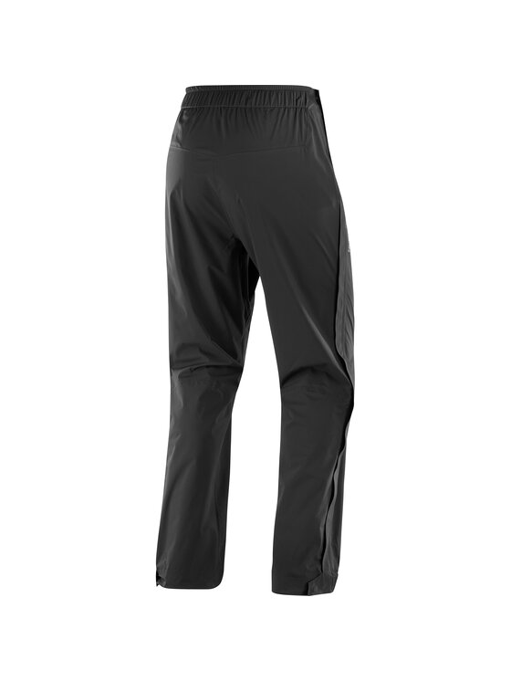 Salomon Salomon Spodnie przeciwdeszczowe OUTERPATH 2.5 L WATERPROOF Czarny Regular Fit