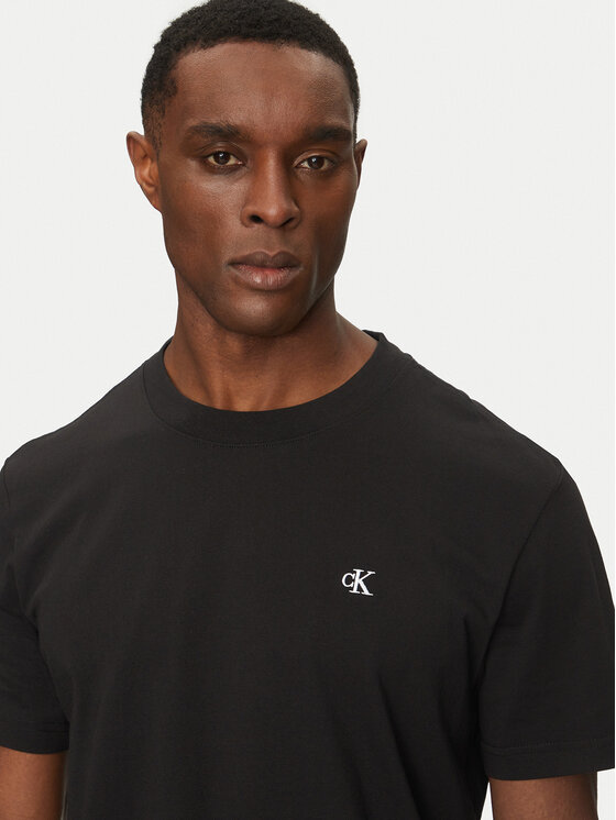 Calvin Klein Jeans Calvin Klein Jeans Tricou Serif Font Graphic J30J327473 Negru Regular Fit