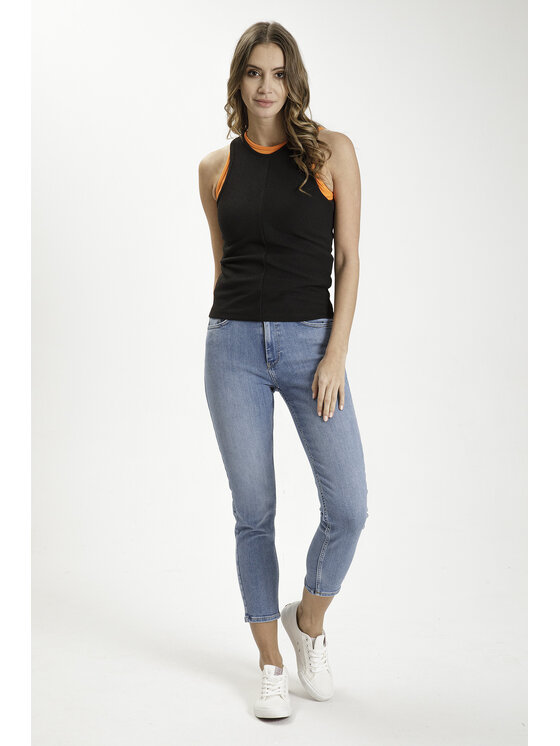 Cross Jeans Cross Jeans Jeansy P 509-008 Niebieski Mom Fit