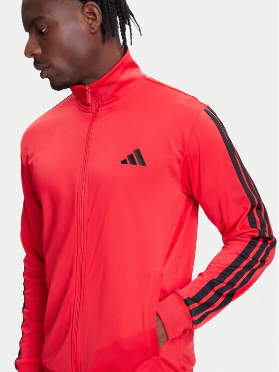 adidas adidas Jogginganzug Basic 3-Stripes JI8852 Rot Regular Fit