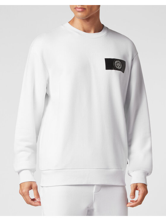 Plein Sport Plein Sport Longsleeve 315 Biały Regular Fit