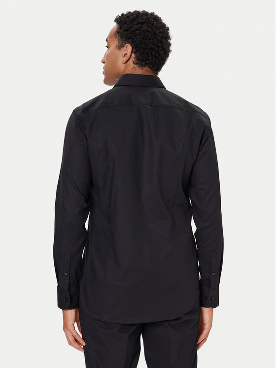 BOSS BOSS Сорочка H-Hank 50490934 Чорний Slim Fit