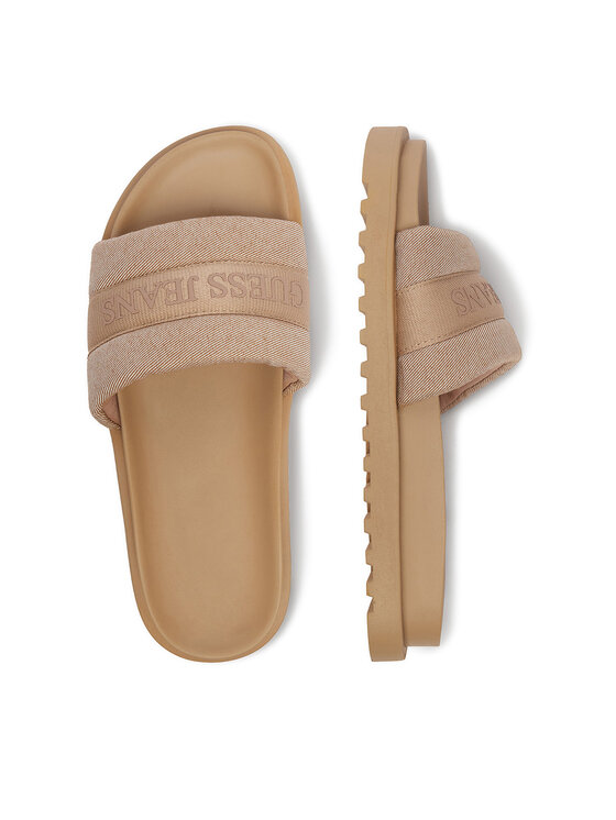 Guess Jeans Guess Jeans Šlepetės EO-GJ2123 Tamsiai smėlinė