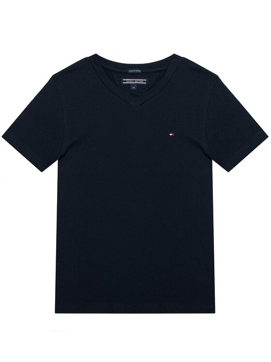 Tommy Hilfiger Tommy Hilfiger T-Shirt KB0KB04142 S Tmavomodrá Regular Fit