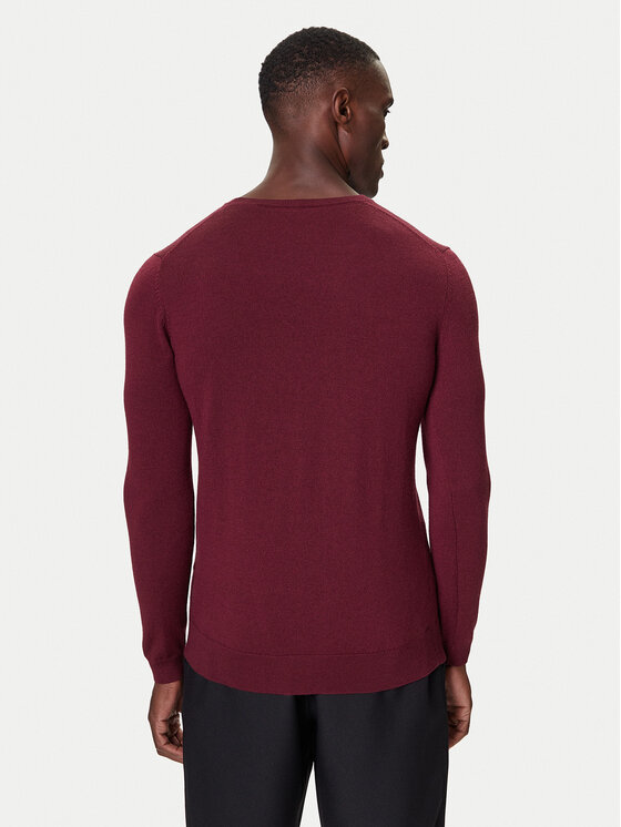 KARL LAGERFELD KARL LAGERFELD Sweter 655000 554399 Bordowy Slim Fit