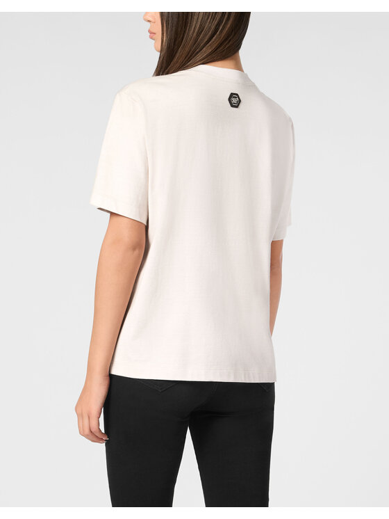 PHILIPP PLEIN PHILIPP PLEIN T-Shirt 22351 Bílá Over Fit