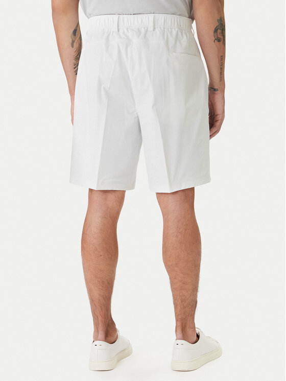 BOSS BOSS Pantaloncini di tessuto Spirit70 50559983 Bianco Relaxed Fit