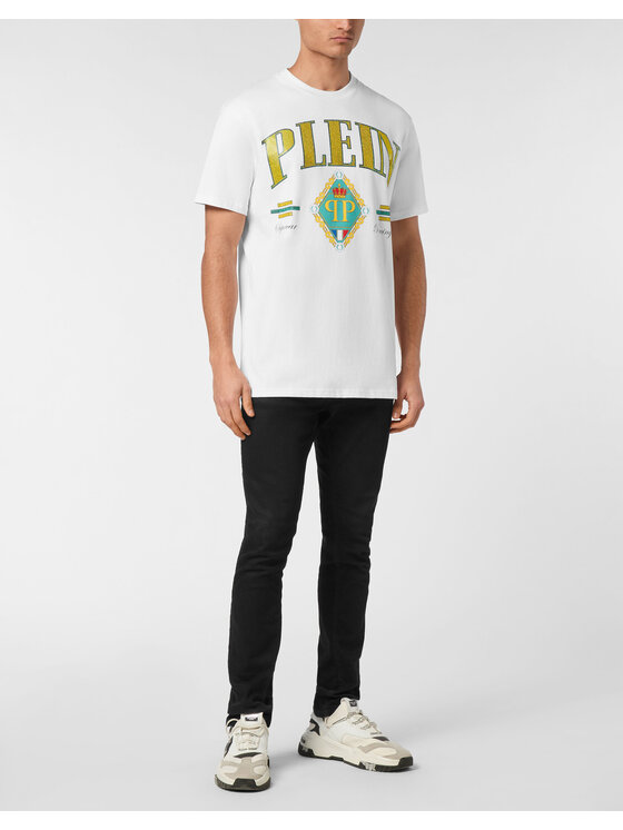PHILIPP PLEIN PHILIPP PLEIN T-Shirt 24913 Biały Regular Fit