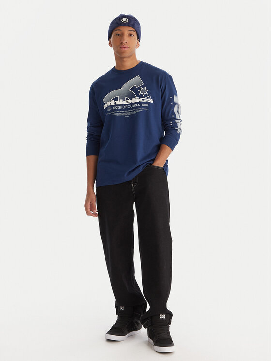 DC Shoes DC Shoes Longsleeve Slathletic EDYZT04357 Niebieski Heritage Fit