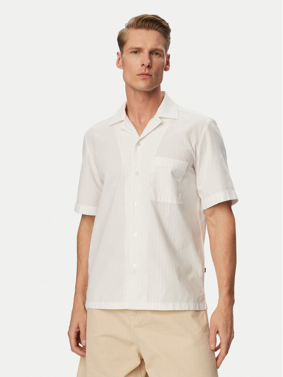 BOSS BOSS Marškiniai Rayer 50559321 Balta Regular Fit