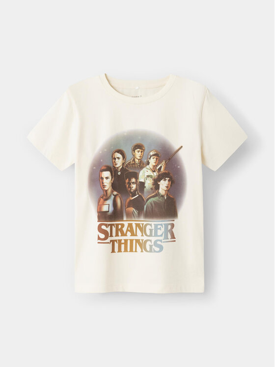 NAME IT T-krekls STRANGER THINGS 13227698 Balts Regular Fit