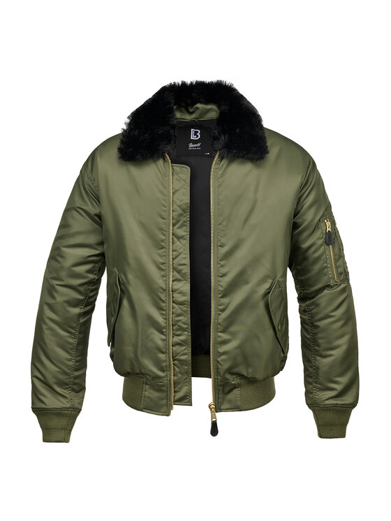 Brandit Brandit Kurtka bomber 3175.1.3XL Zielony Regular Fit