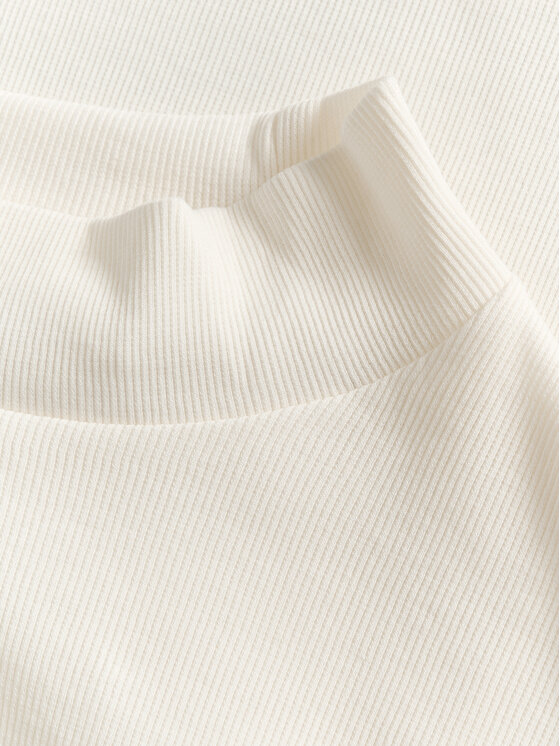 Karen by Simonsen Karen by Simonsen Majica Mandarina 10104770 Écru Regular Fit