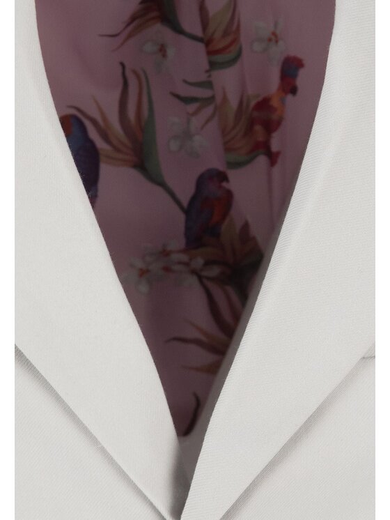 minoti minoti Marynarka 33FORMAL257 Kremowy Regular Fit