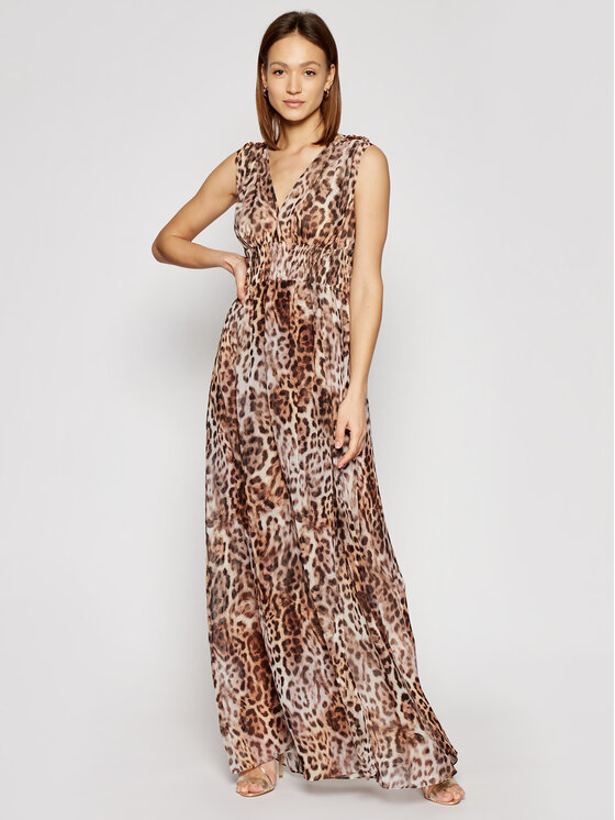 Marciano Guess Marciano Guess Večerné šaty 1GG723 7068Z Hnedá Regular Fit