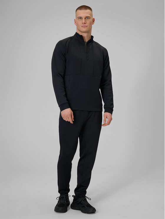 4F 4F Bluza techniczna ATHLETIC Czarny Regular Fit