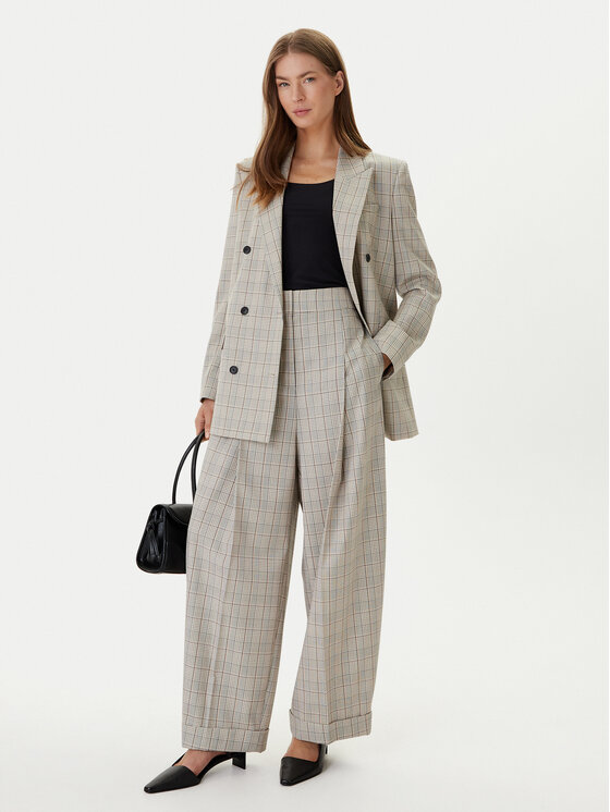 BOSS BOSS Pantaloni di tessuto Telda1 50553949 Beige Oversize