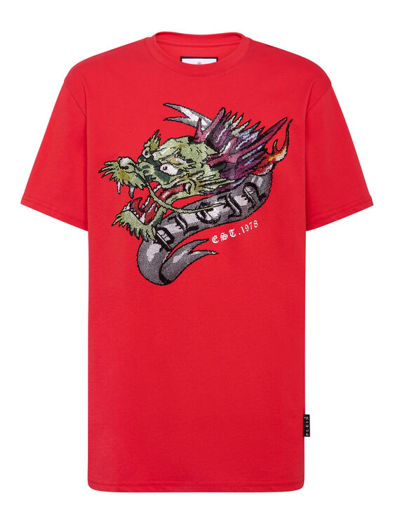 PHILIPP PLEIN PHILIPP PLEIN T-shirt 19509 Rosso Regular Fit
