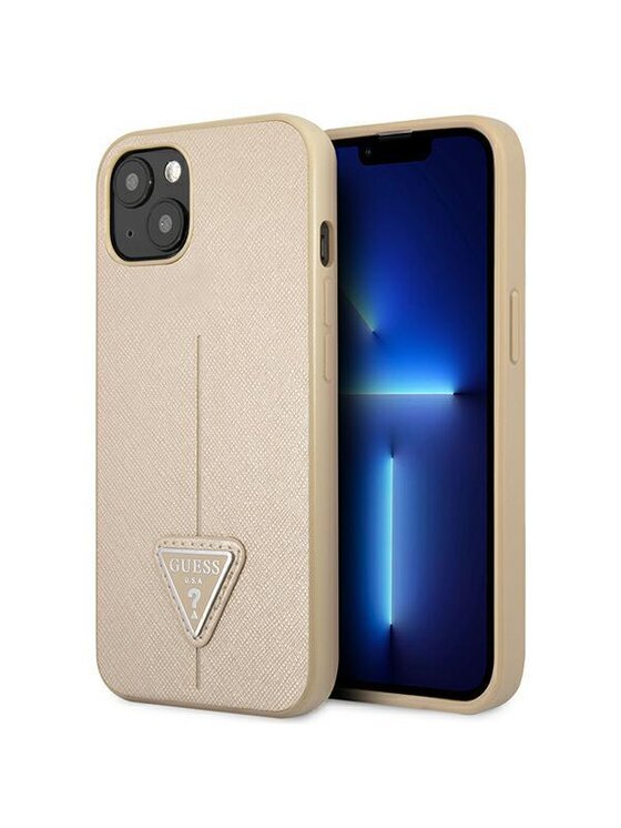 Etui na telefon Guess, Beżowe, iPhone 14 Plus