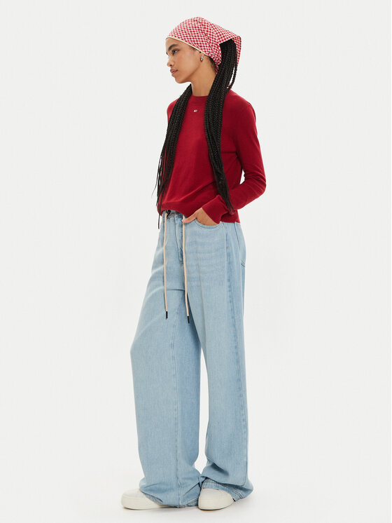 Tommy Jeans Tommy Jeans Πουλόβερ Essential DW0DW17254 Κόκκινο Regular Fit