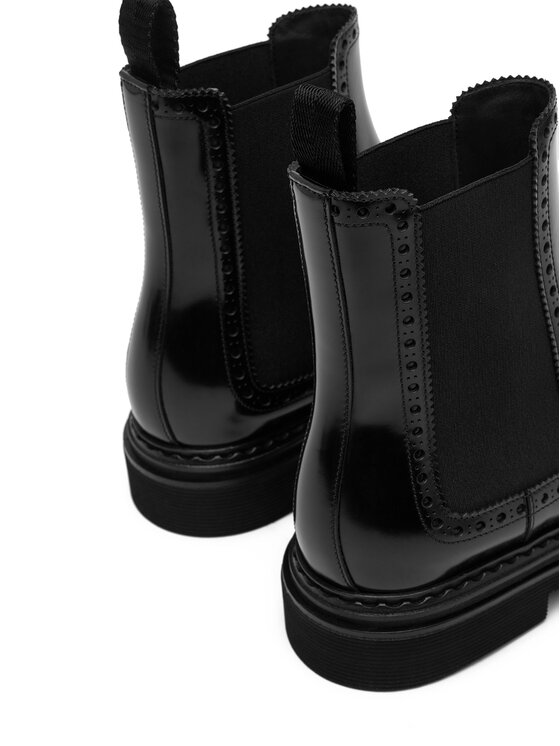 Dolce&Gabbana Dolce&Gabbana Kotníková obuv s elastickým prvkem CT1049 A1203 Černá