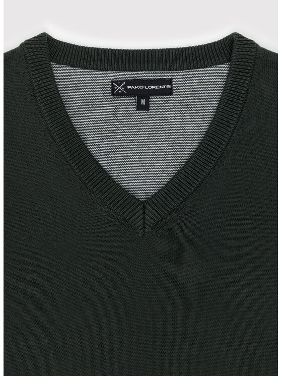 Pako Lorente Pako Lorente Sweter P23WB-2X-011 Zielony Classic Fit