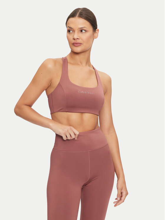 Calvin Klein Calvin Klein Podprsenkový top Support 00GWF4K171 Bordó