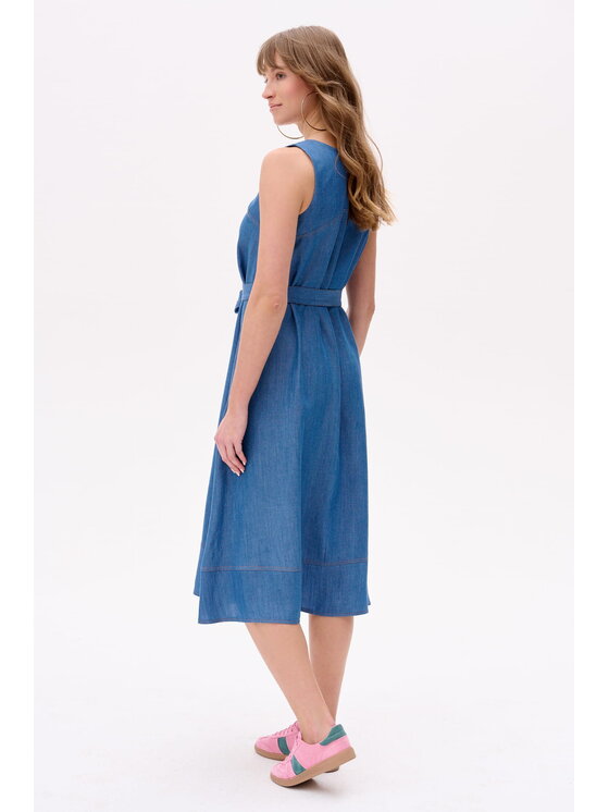 blue shadow blue shadow Sukienka codzienna Viviana Niebieski Regular Fit