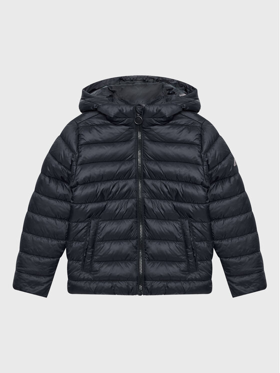 4F 4F Übergangsjacke HJZ22-JKUDP001 Schwarz Regular Fit