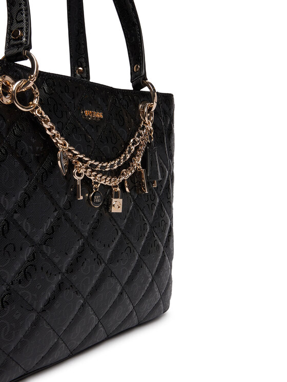 Guess Guess Дамска чанта Libby HWGG99 12250 Черен