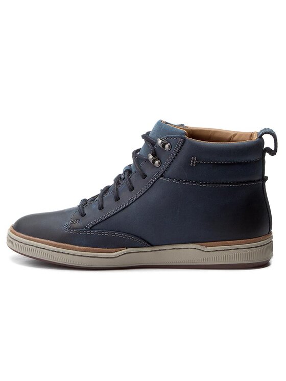 Clarks Clarks Šnurovacia obuv Norsen Mid 261287457 Tmavomodrá