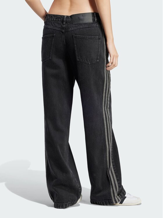 adidas adidas Jeansy Adicolor Czarny Loose Fit