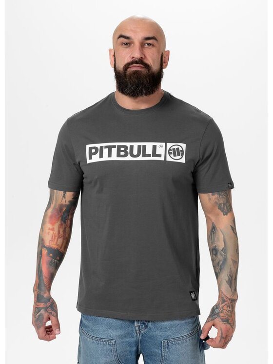 PITBULL PITBULL T-Shirt Koszulka Szary Regular Fit