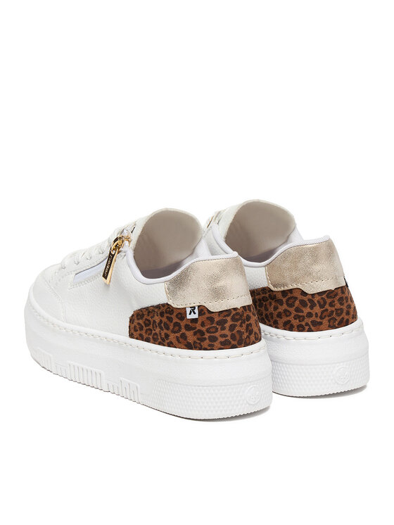 Rieker Rieker Sneakersy M1900-80 Biela