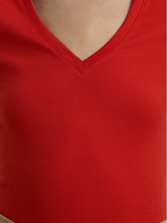 LAUREN RALPH LAUREN LAUREN RALPH LAUREN Bluse 200815843008 Rot Slim Fit