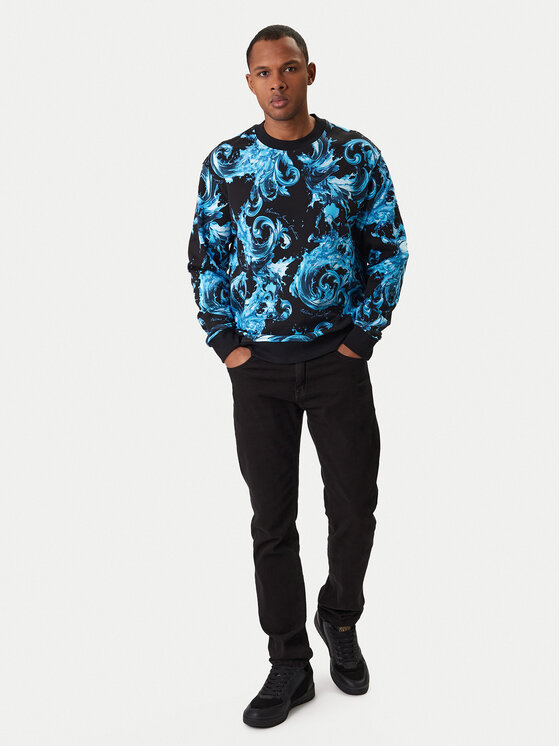 Versace Jeans Couture Versace Jeans Couture Mikina 80GAI3R0 FS196 Modrá Regular Fit