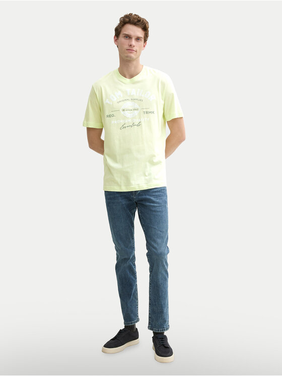 Tom Tailor Tom Tailor Marškinėliai 1037735 Žalia Regular Fit