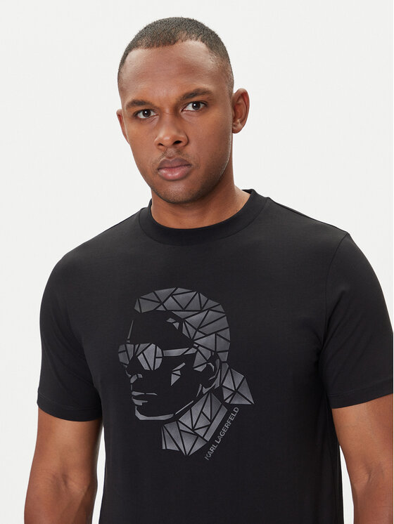 KARL LAGERFELD KARL LAGERFELD T-shirt 755046 554225 Crna Regular Fit