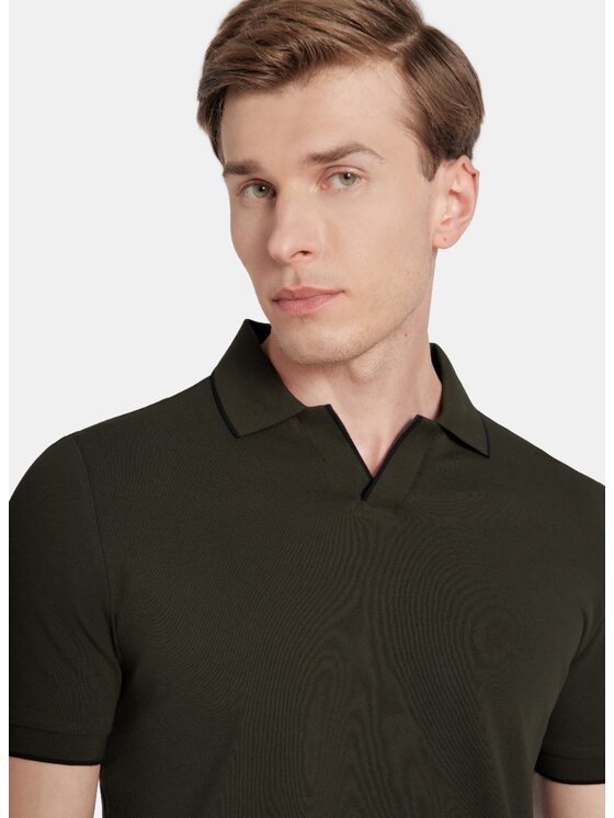 Pako Lorente Pako Lorente Polo P25WF-TX-002 Zielony Classic Fit
