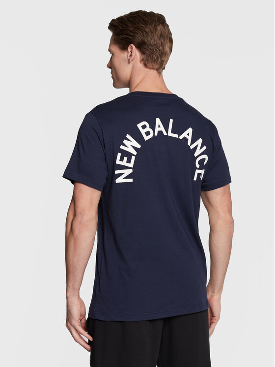 New Balance T-Shirt Classic Arch MT11985 Dunkelblau Athletic Fit 