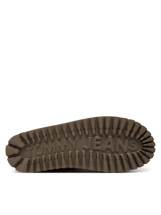Tommy Jeans Tommy Jeans Апрески Tjw Flatform Snow Boot Suede EN0EN02841 Кафяв